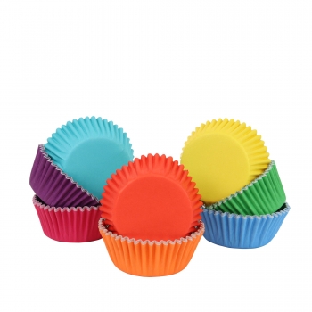 Cupcake Backförmchen - Regenbogen / 100 Stück